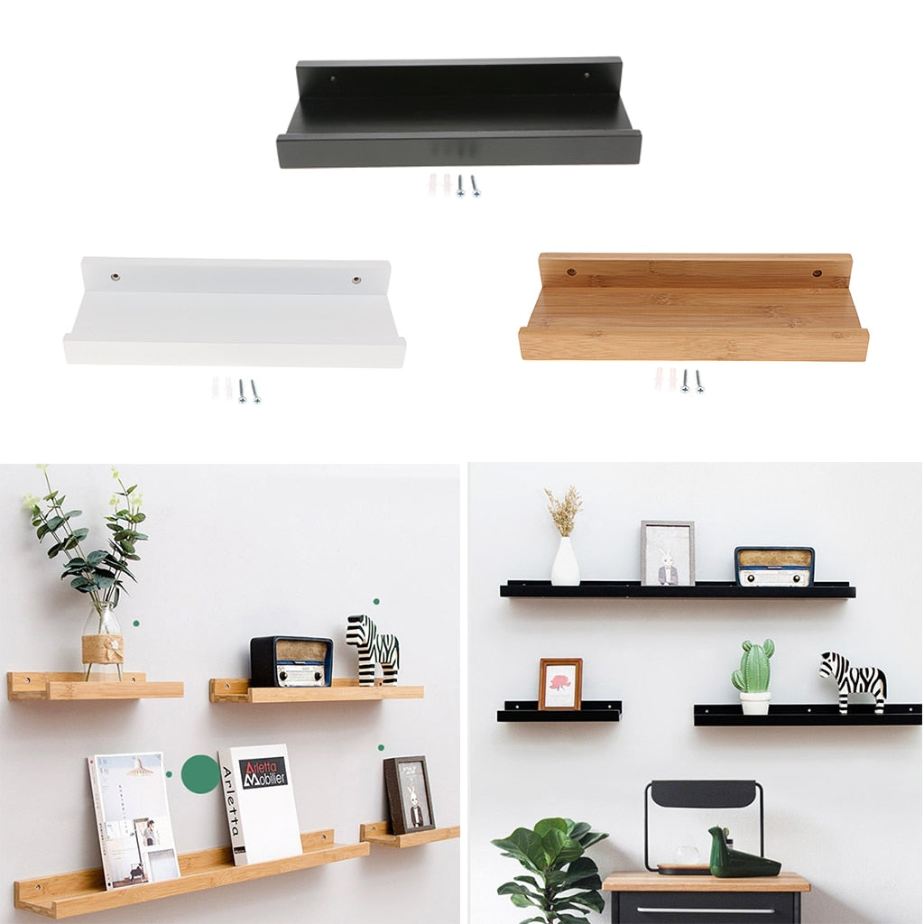 Floating Shelves Trays Bookshelves and Display Bookcase Modern Wood Shelving Units for Kids Bedroom Wall Mounted Storage Shelf