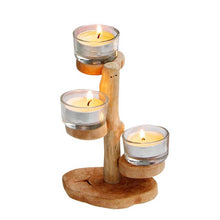 Load image into Gallery viewer, Wooden Candle Holder