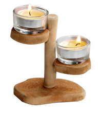 Load image into Gallery viewer, Wooden Candle Holder