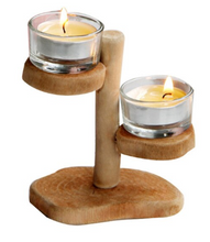 Charger l&#39;image dans la galerie, Wooden Candle Holder