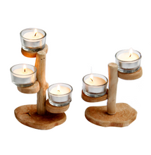 Load image into Gallery viewer, Wooden Candle Holder